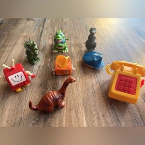 Vintage Wind Up Toy Lot | Retro Dinosaurs & Cartoon Figures